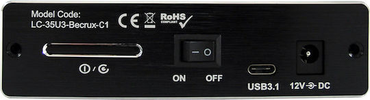 LC-Power Case for Hard Drive 3.5" SATA III with Connection USB 3.0