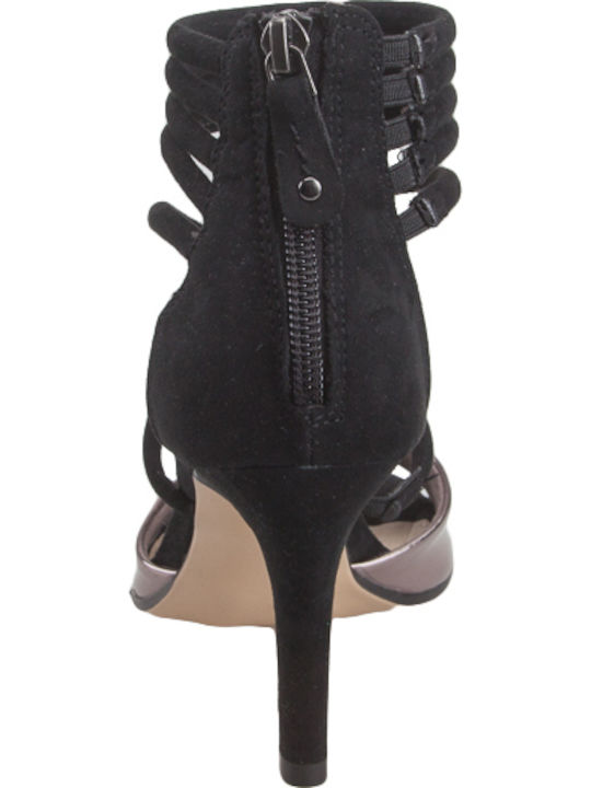 Sandalen aus Lackleder Schwarz