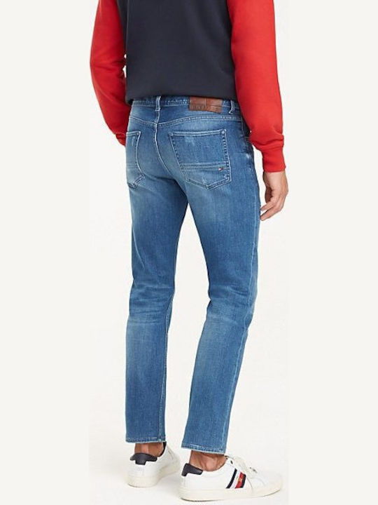 Bleecker Distressed Pantaloni Jeans pentru Bărbați cu Croială Slim Albastru