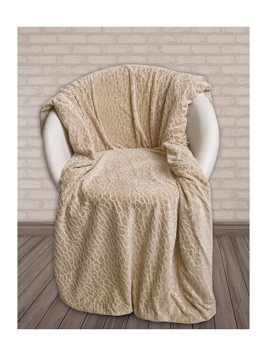 Das Home Line 046 Pătură Fleece Simplă 150x170cm. Bej