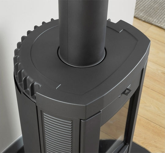 La Nordica Brigitta GB Metallic Wood Stove 4.7kW Black
