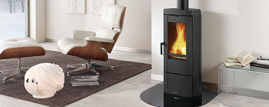 La Nordica Candy Metalic Soba pe lemne 7.2kW Negru