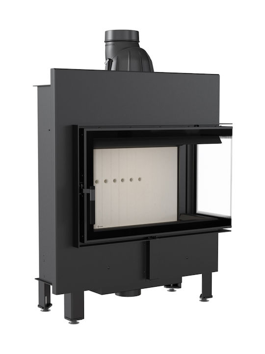 Kratki Lucy 14 SLIM P BS Ενεργειακό Τζάκι Ξύλου 10kW με Ανοιγόμενη Πόρτα Κλειστού Δοχείου