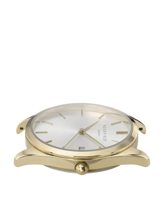 Rosefield Ace Two Tone Women's Watch with Metal Bracelet