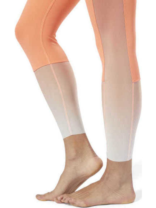 Ombre Yoga Γυναικείο Μακρύ Κολάν Πορτοκαλί