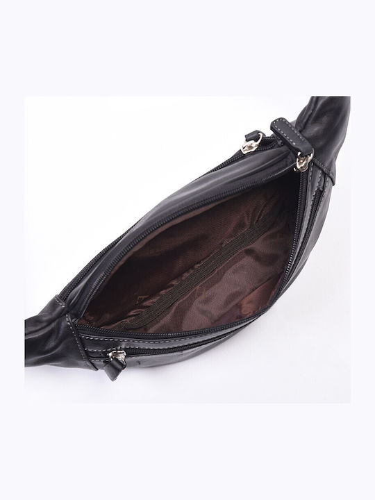 Leather Waist Bag Black