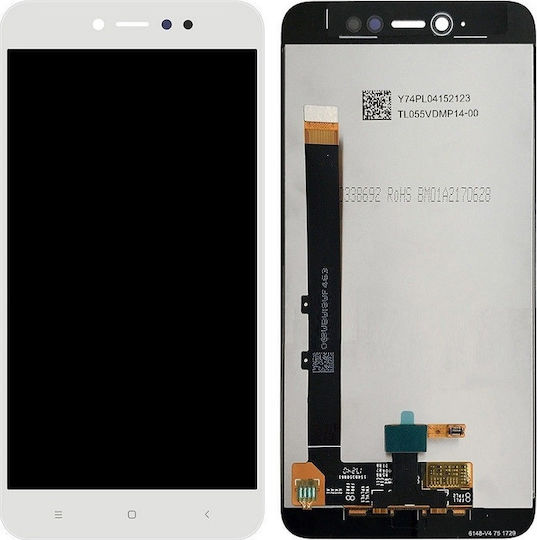 Xiaomi Екран със Сензорен Механизъм за Redmi Note 5a Standard (Бял)
