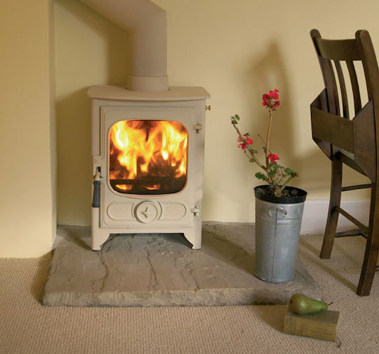 Charnwood Country 4- Χαλύβδινη Ξυλόσομπα 4.8kW Μπεζ
