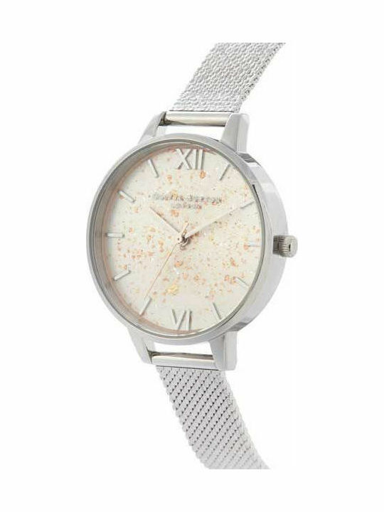Olivia Burton Celestial Damenuhr 34mm mit Silbernem rostfreiem Stahlarmband