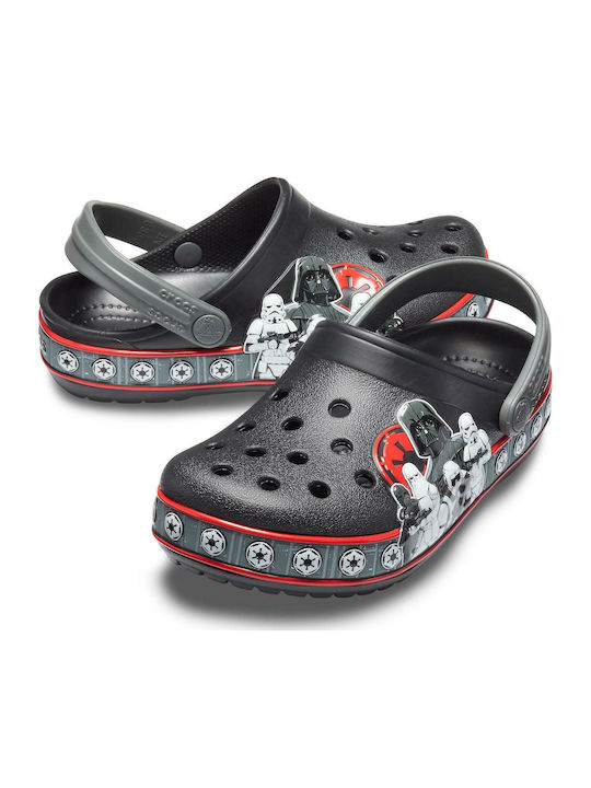 Crocs Empire Band Kinder Anatomische Strandschuhe Schwarz