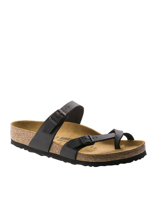 Mayari Γυναικεία Ανατομικά Σανδάλια Μαύρα Narrow Fit