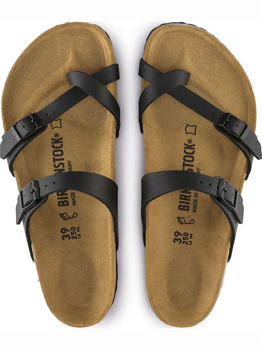 Mayari Γυναικεία Ανατομικά Σανδάλια Μαύρα Narrow Fit