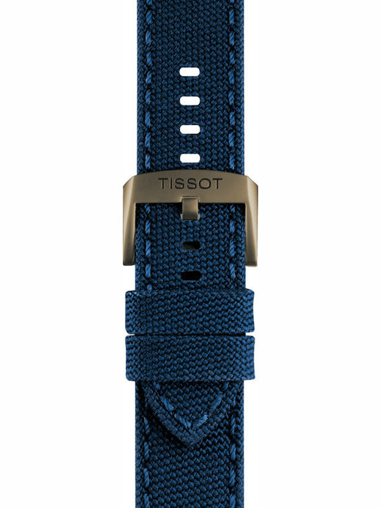 Tissot Chrono XL Ανδρικό Ρολόι 45mm Χρονογράφος Μπαταρίας με Μπλε Υφασμάτινο Λουράκι