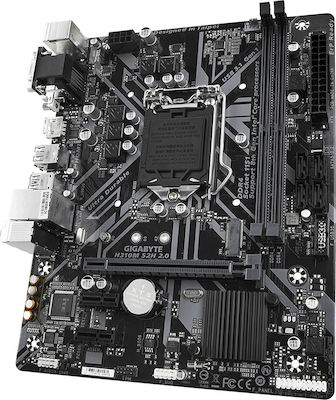 Gigabyte H310M S2H 2.0 Motherboard Micro ATX με Intel 1151 rev 2 Socket