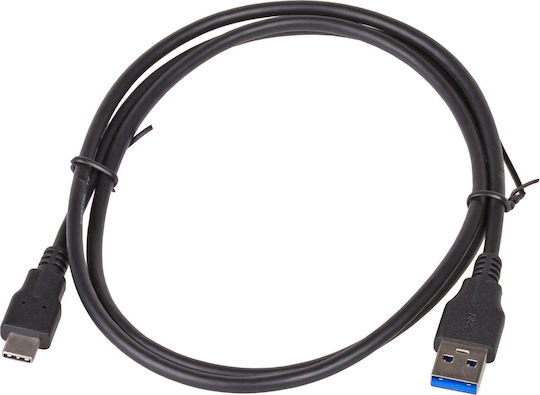 Akyga USB 3.0 Cable USB-C Male - USB-A Black 1m