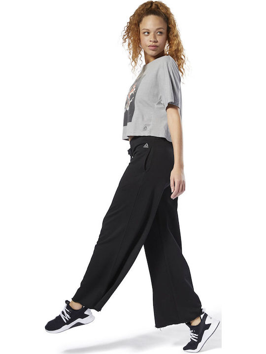 Dance Wide Leg Pants Sweatpants Black