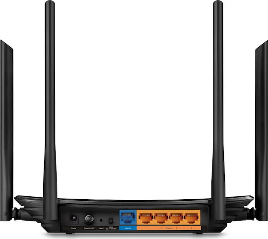 TP-LINK Archer C6 v2 Drahtlos Router Wi‑Fi 5 mit 4 Anschlüssen Gigabit Ethernet
