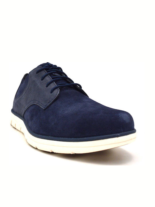 Bradstreet Mixed-Media Men's Suede Casual Shoes Blue