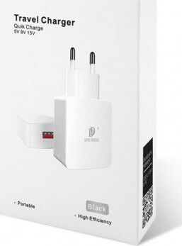 Dux Ducis Încărcător Fără Cablu Cu Port USB-A Quick Charge 3.0 Alb (C30)