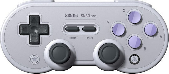 8Bitdo SN30 Pro Ασύρματο Gamepad για Android / PC / Switch Γκρι