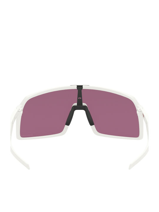 Oakley Sutro Men's Sunglasses with White Plastic Frame and Red Lens OO9406-06