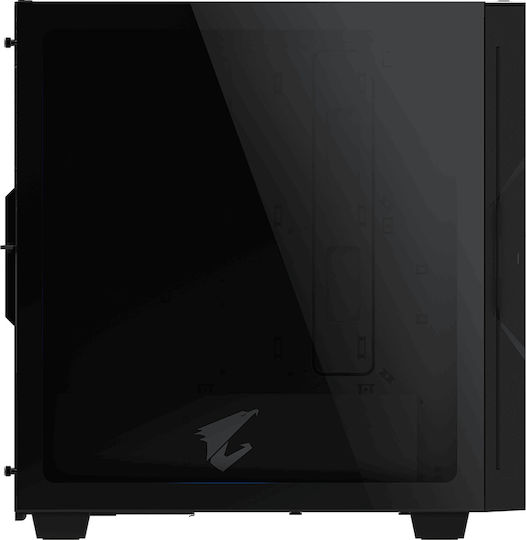 Gigabyte Aorus C300 Glass Gaming Midi Tower Κουτί Υπολογιστή με Πλαϊνό Παράθυρο και RGB Φωτισμό Μαύρο