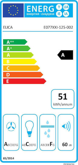 Elica Om Air BL/F/75 Kamin-Dunstabzug 75cm Schwarz