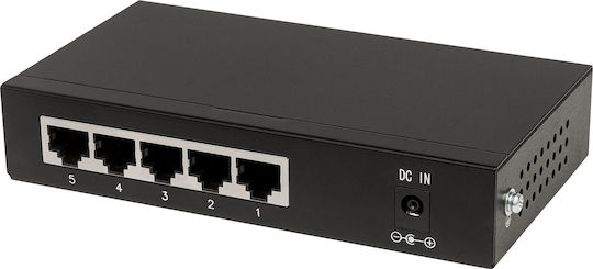 Intellinet Unmanaged L2 PoE+ Switch με 5 Θύρες Gigabit (1Gbps) Ethernet