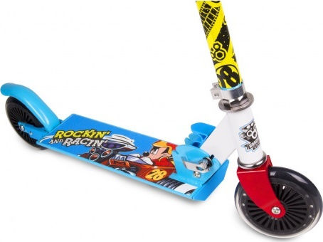 Seven Kinderroller Klappbar Mickey & The Roadster Racers 2-Rad Hellblau