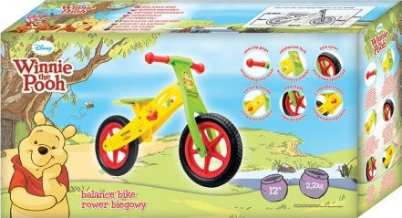Seven Детски велосипед за баланс Winnie the Pooh Жълт