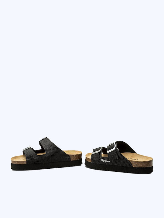 Oban Blim Women's Flat Sandals In Black Colour