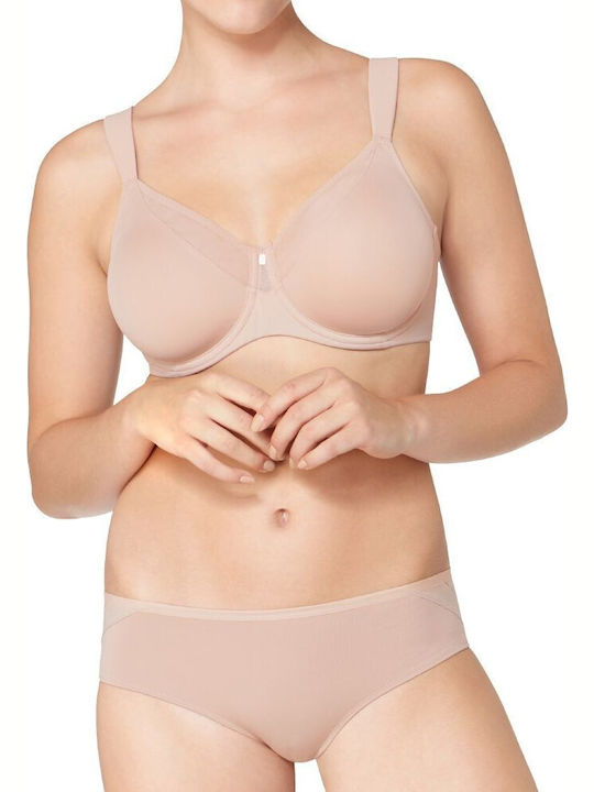 True Shape Sensation W01 Bra without Padding Underwire Beige
