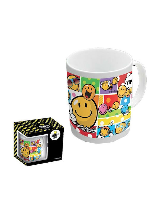 Diakakis Smiley World Tasse Keramik Weiß 325ml 1Stück