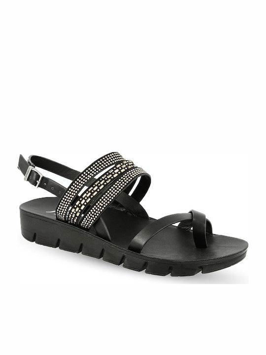 Parex Women's Flat Sandals Anatomic in Black Color