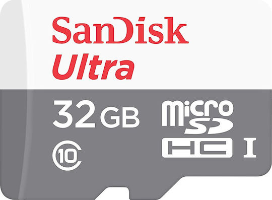 Sandisk Ultra microSDHC 32GB Class 10 UHS-I 80MB/s με αντάπτορα