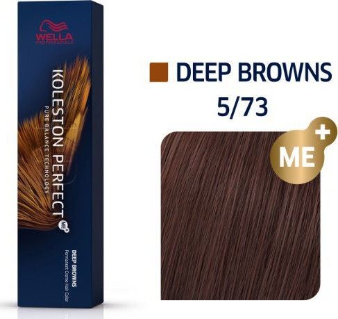 Wella Koleston Perfect Me+ Vopsea De Păr 5/73 Castaniu Deschis Maro Auriu 60ml