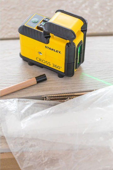 Stanley Αυτορυθμιζόμενο Περιστροφικό Αλφάδι Laser Πράσινης Δέσμης με Εύρος Εργασίας 25m