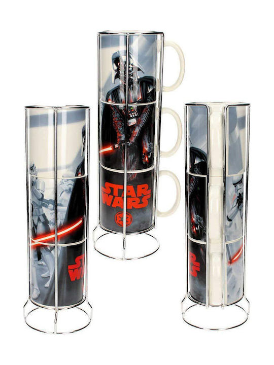 Sd Toys Star Wars - Vader And Stormtroopers 3 Stackable Star Wars Ceramic Mugs Set Tasse Keramik Bunt SDTSDT89790 3Stück