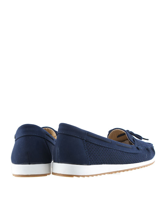 Antrin Sonia Women's Moccasins in Navy Blue Color