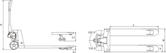 Kaixun Παλετοφόρο KX-SDC20 για Φορτίο Βάρους έως 2t
