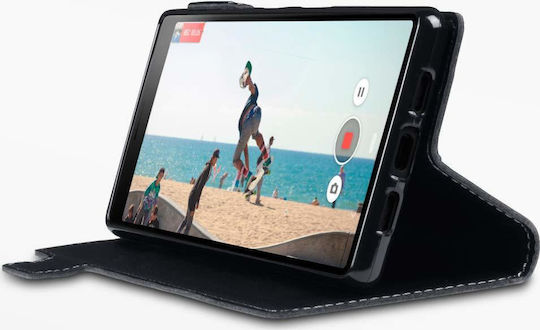 Terrapin Genuine Leather Low Profile Wallet Leather Black (Xperia 10)