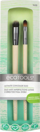 EcoTools Synthetic Make Up Brush Set Ultimate Concealer Duo 2pcs