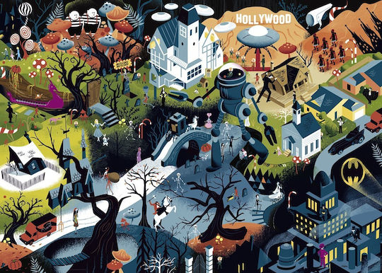 Tim Burton Films Puzzle 2D 1000pcs