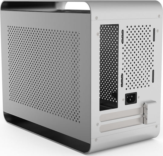 Streacom Da2 Silver Mini Tower Κουτί Υπολογιστή Ασημί