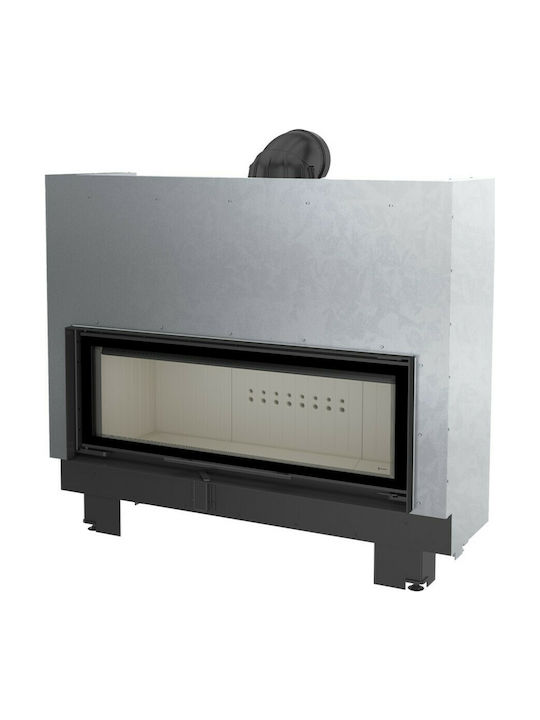 Kratki MB120 Guillotine Ενεργειακό Τζάκι Ξύλου 20kW Ίσιο με Συρόμενη Πόρτα