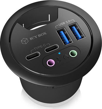 Icy Box Hub 4 Θυρών USB 3.0 με σύνδεση USB-A