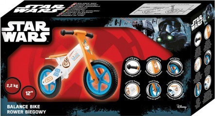 Seven Bicicletă de Echilibru pentru Copii Star Wars Alb
