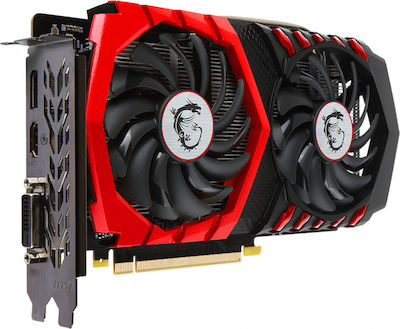 MSI GeForce GTX 1050 Ti 4GB GDDR5 Gaming X Κάρτα Γραφικών PCI-E x16 3.0 με HDMI και DisplayPort