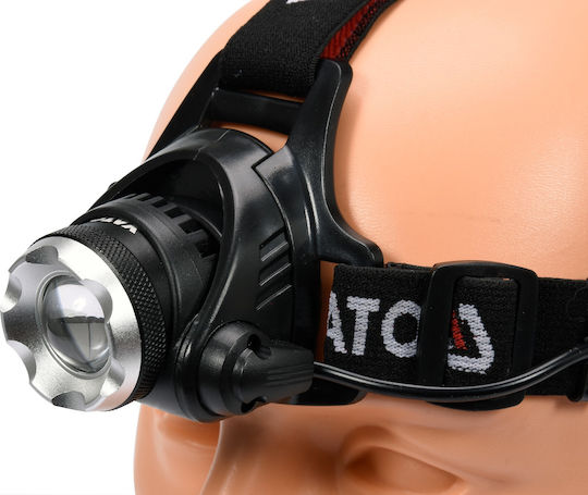 Yato Rechargeable Headlamp LED with Maximum Brightness 450lm Black
