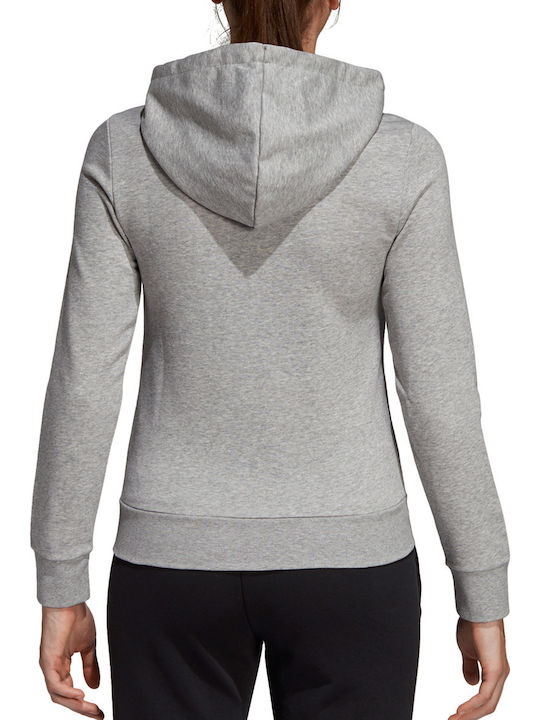adidas Essentials Solid Jacket Gray with Hood